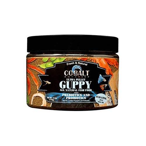 Cobalt Aquatics 25142 Ultra Guppy Nano Bits Floating .6mm 6 oz, Natural