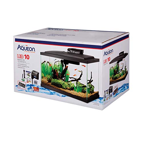 Aqueon Aquarium Starter Kit cu iluminare LED 10